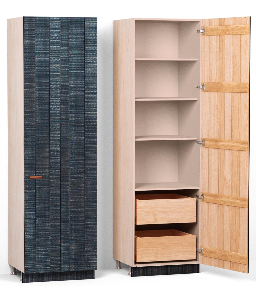 23 5/8'' Single Door Larder with Fixed Shelves TEST