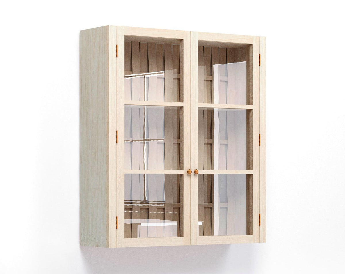 31 1/2" Double Door Glazed Wall Cupboard TEST