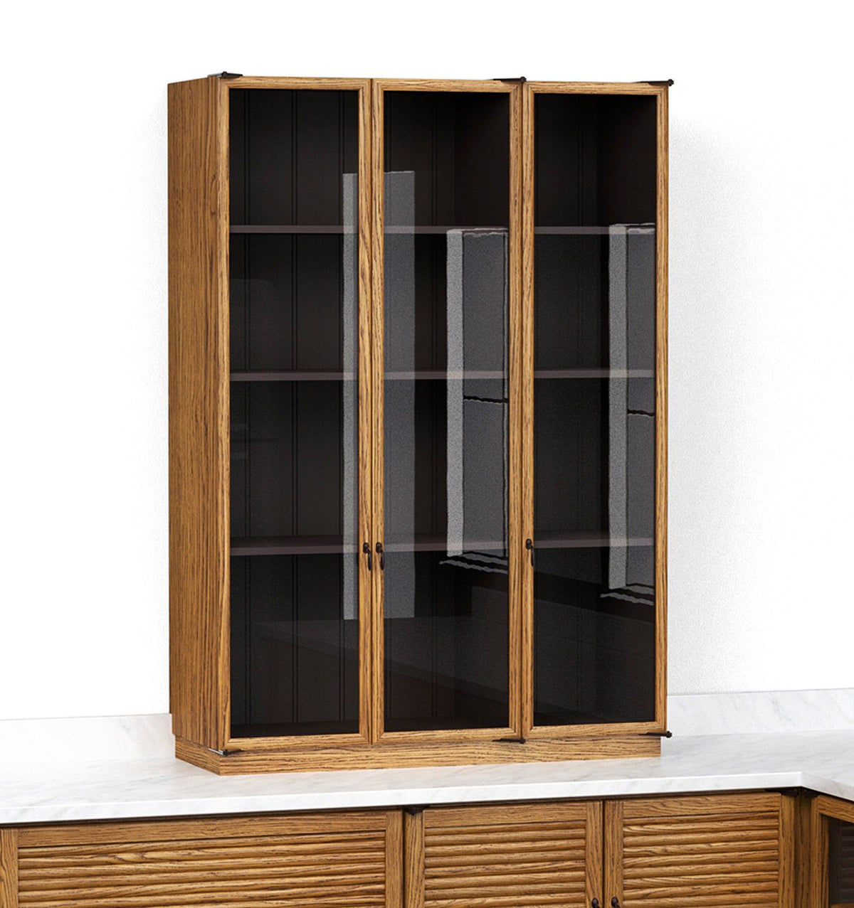 933mm Glazed Countertop Cupboard TEST