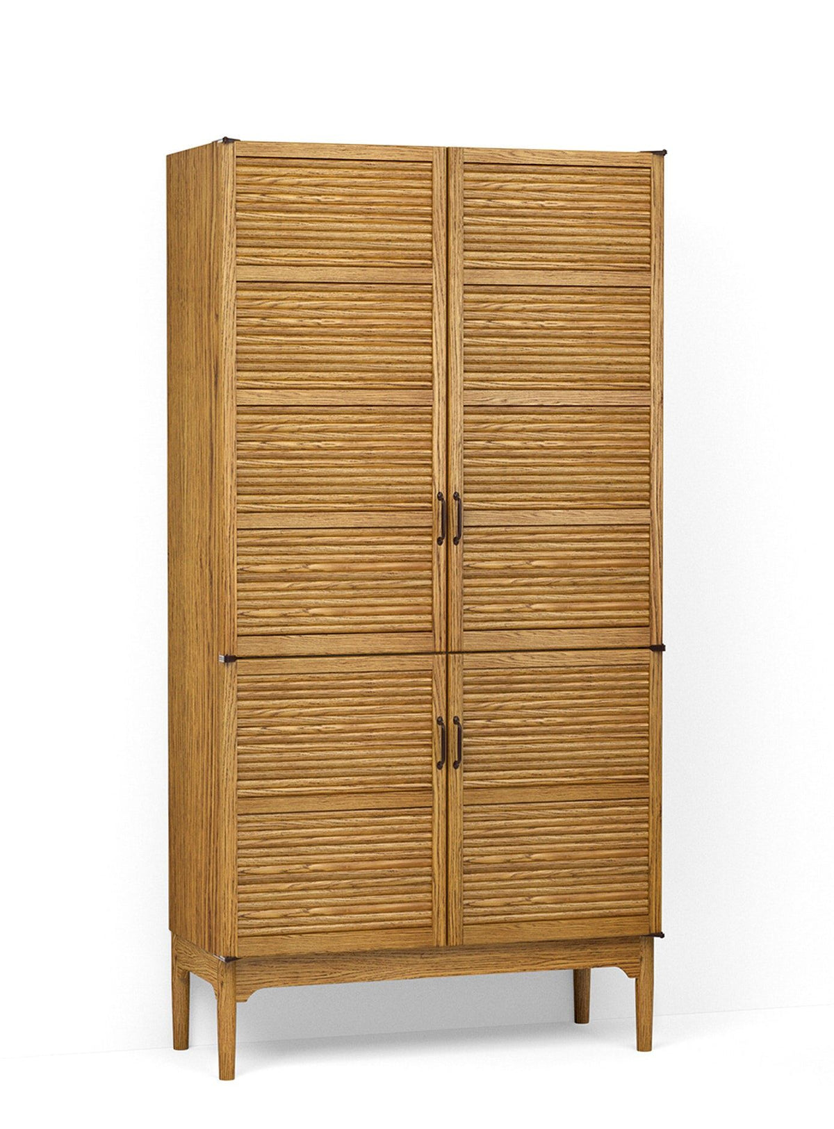 43 1/4" Freestanding Pantry with Tambour Doors TEST