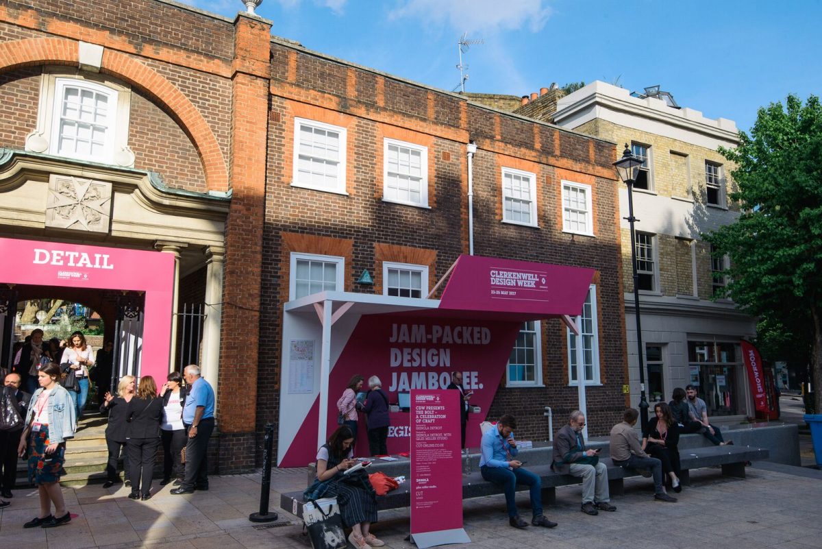 Just one of the many busy spots during Clerkenwell Design Week, just next to our St. John's showroom.