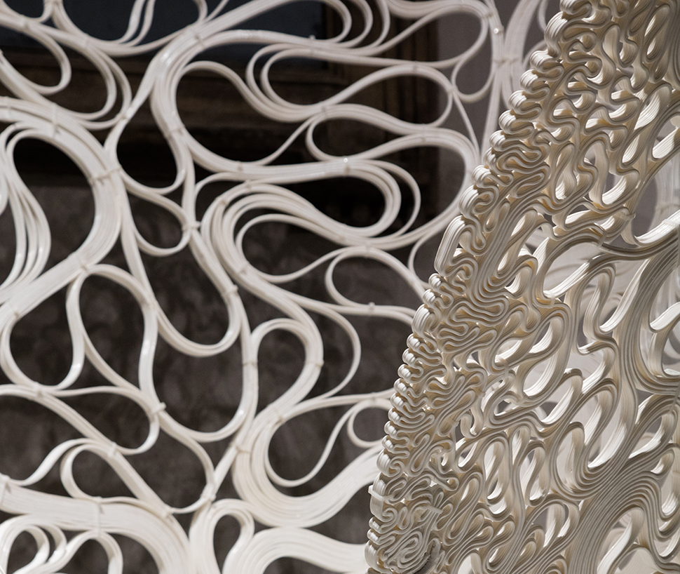 The experimental structure, Thallus, is being displayed for the first time in London at CDW.
