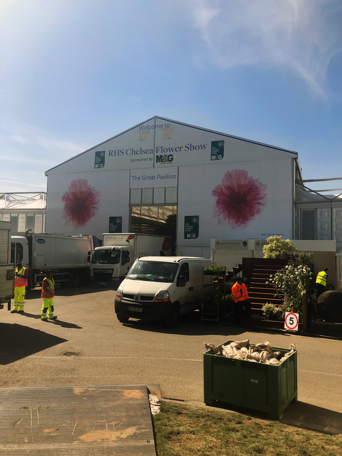 The entrance to the Chelsea Flower Show 2018, where our new kitchen will launch next week. 
