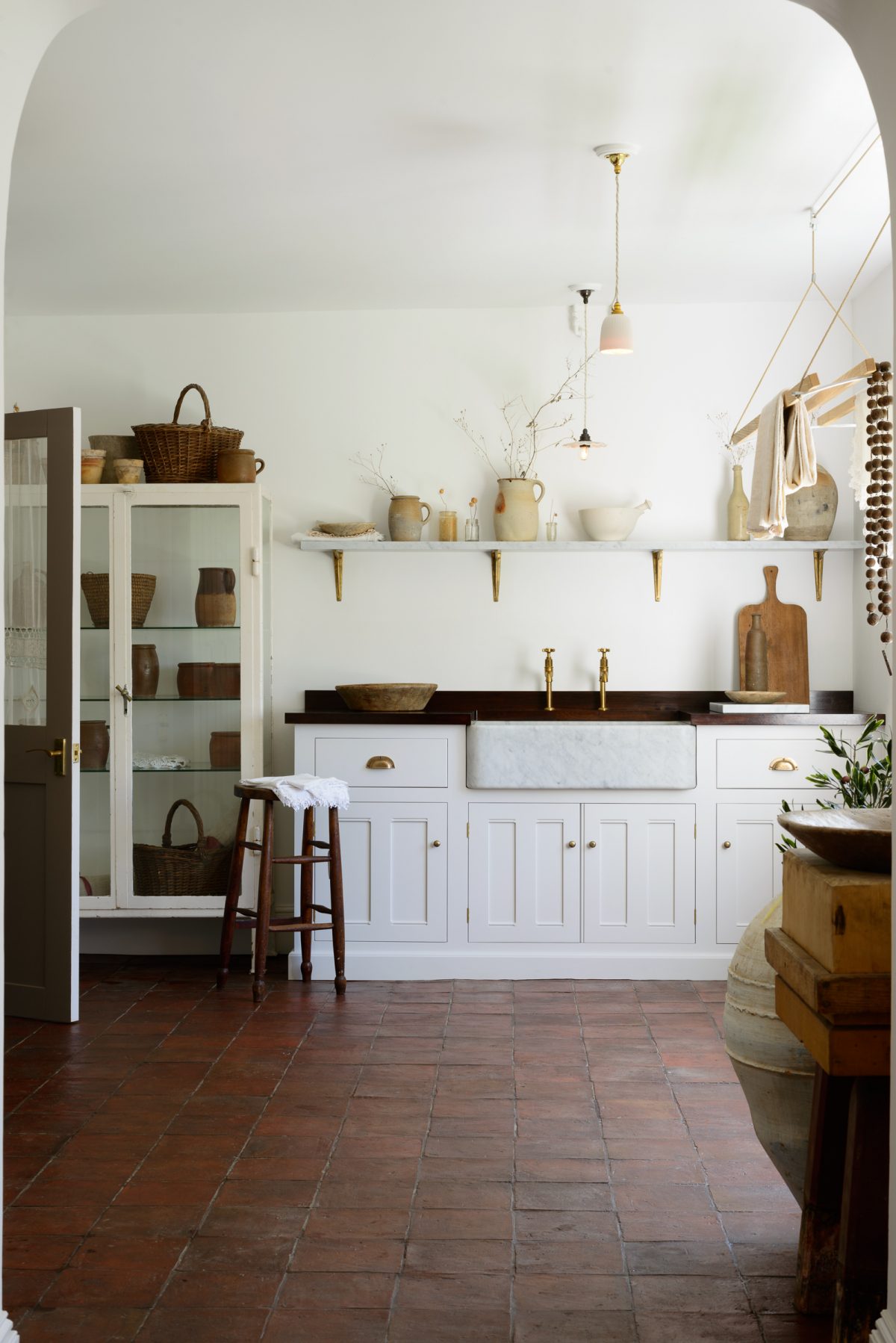 Utility room inspired by old-style Italian kitchens.
