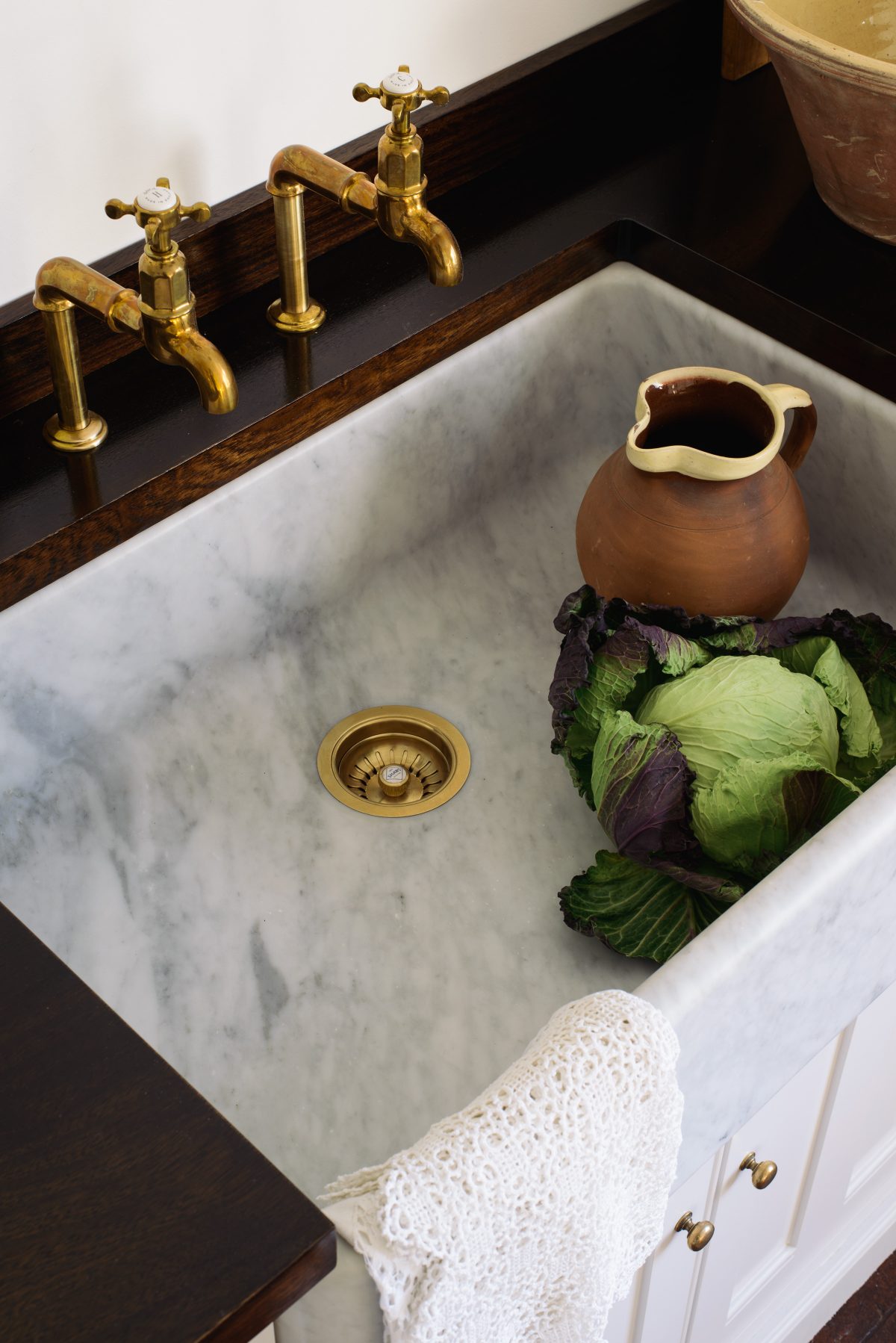 The very handsome Tuscan Farmhouse 800 Single Sink from our marble sink collection. 