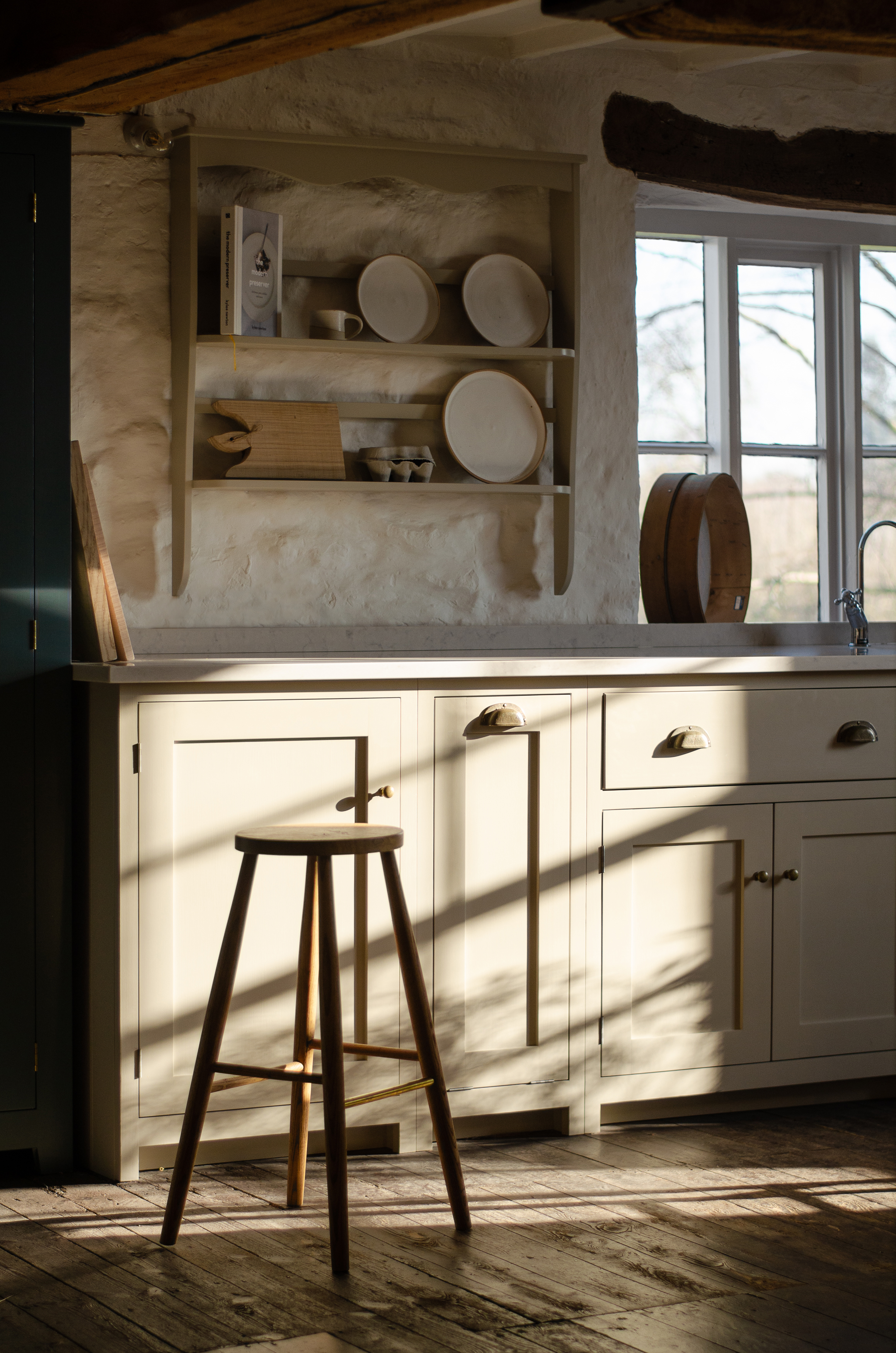 The morning sun beams through the windows of our Cotes Mill Shaker Showroom.