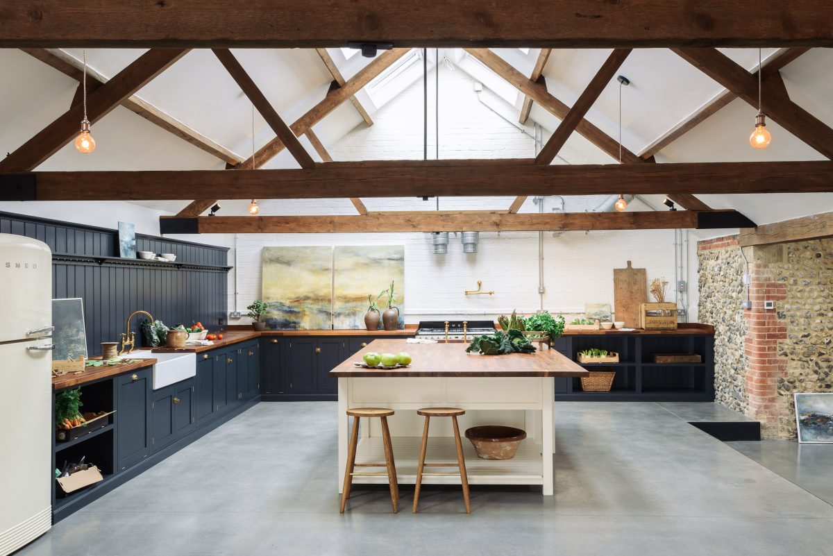 From a derelict cow shed to this!! A dream deVOL Kitchen in North Norfolk.