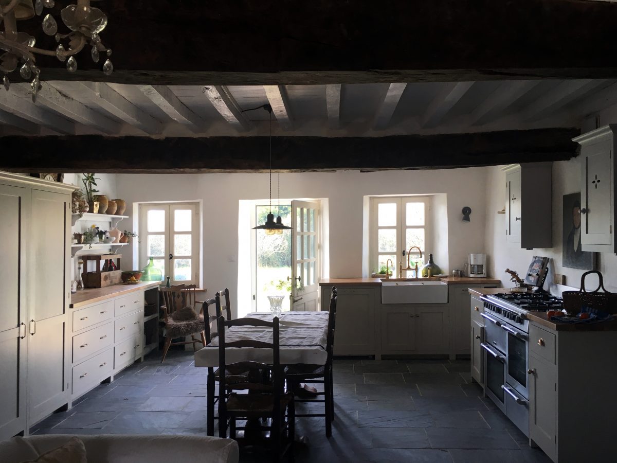 The perfect kitchen - real, authentic, original - we feel so happy to see our humble Shaker cupboards here.