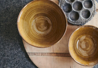 New Amber Glaze Pottery, handmade by deVOL