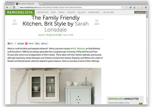 We've been featured on Remodelista!