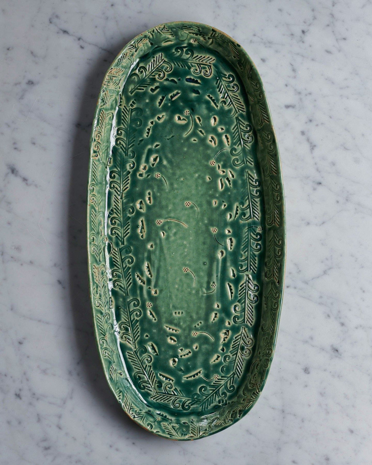 Oval Heirloom Platter - Sea Green (Second) TEST