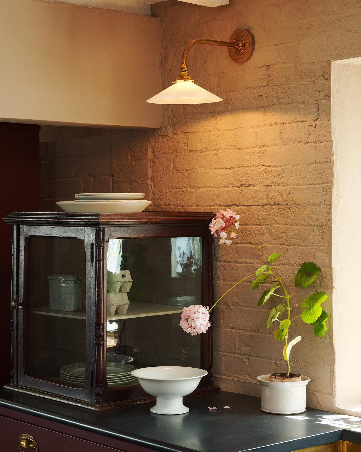 The Milk Glass Task Light - Small TEST