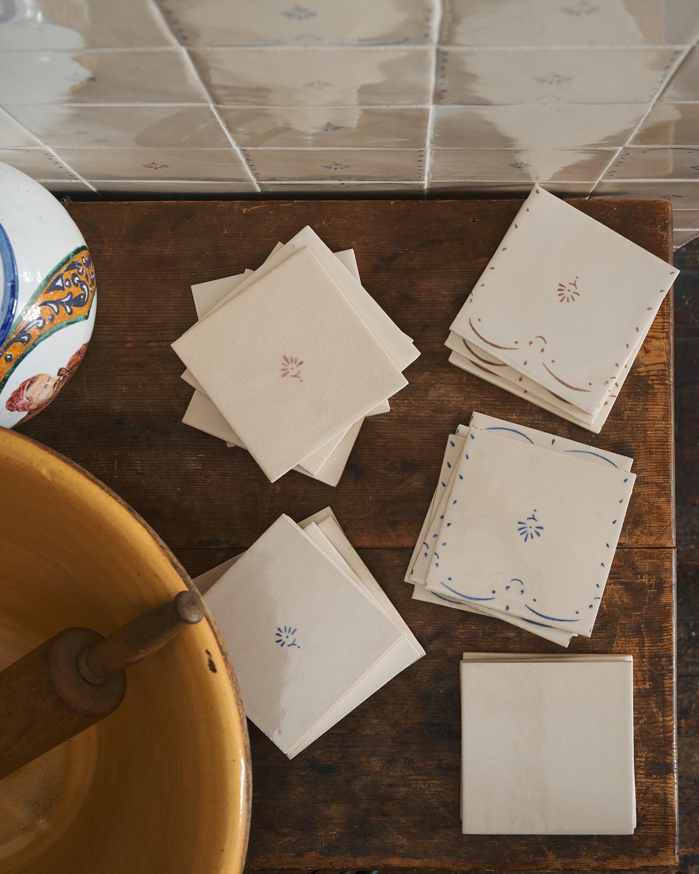 Ditsy Delft Tile - Ditsy in Sepia