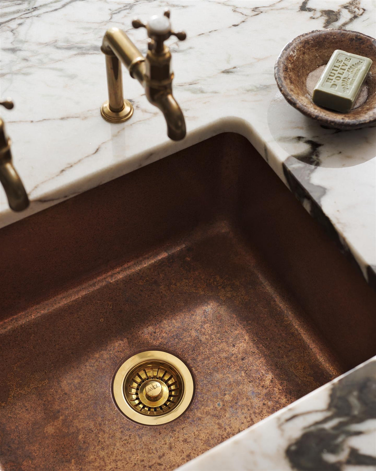 deVOL Standard Single Aged Copper Sink TEST