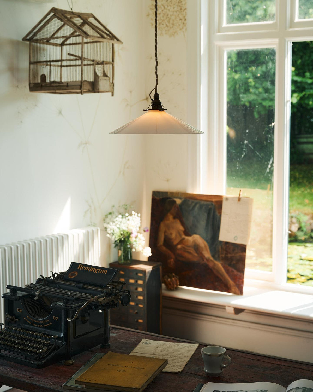The Milk Glass Pendant Light TEST