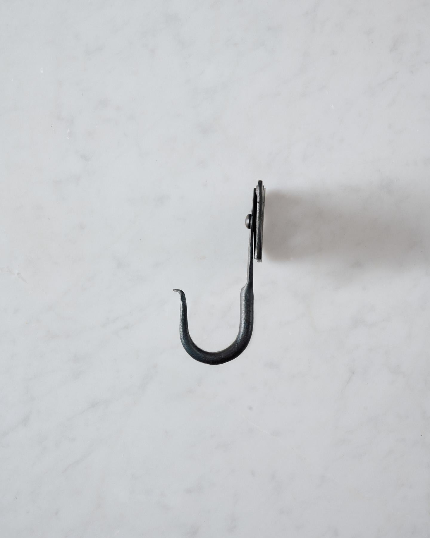 Iron Hook with Square Backplate - Large