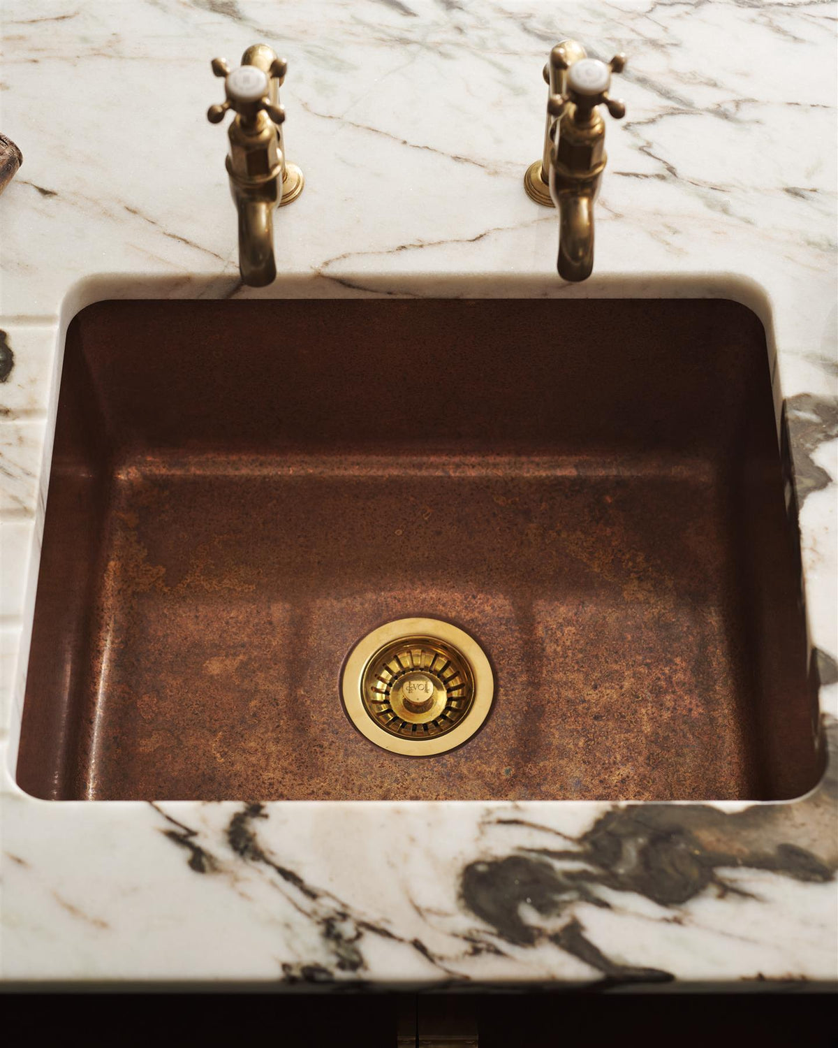 deVOL Standard Single Aged Copper Sink TEST