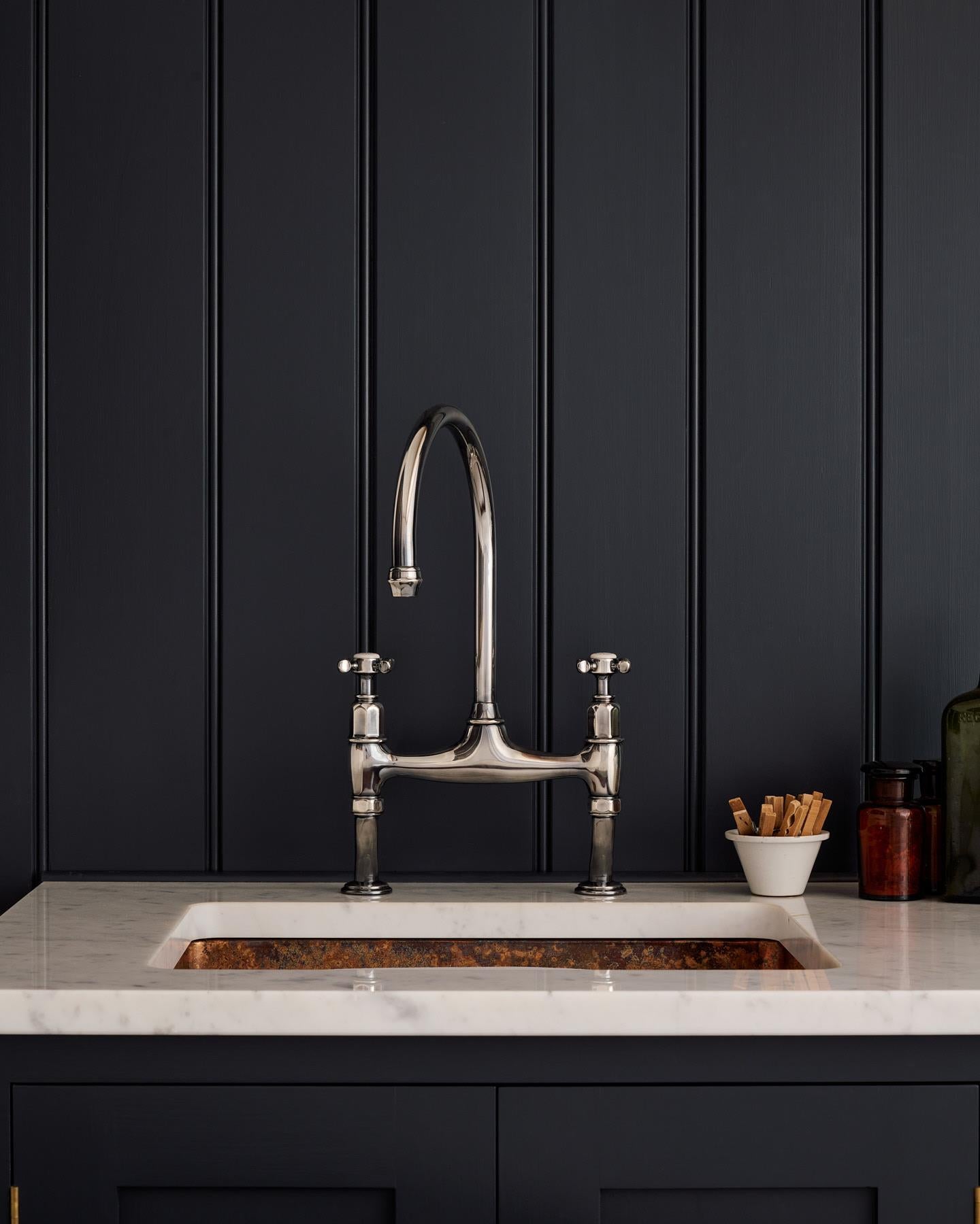 deVOL Antique Silver Ionian Tap