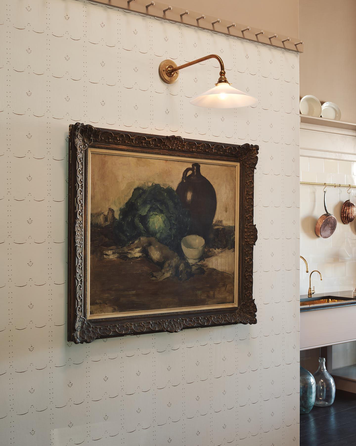 Grand Ditsy Delft Wallpaper in Sepia