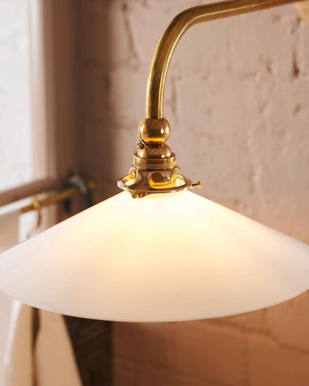 The Milk Glass Task Light - Small TEST