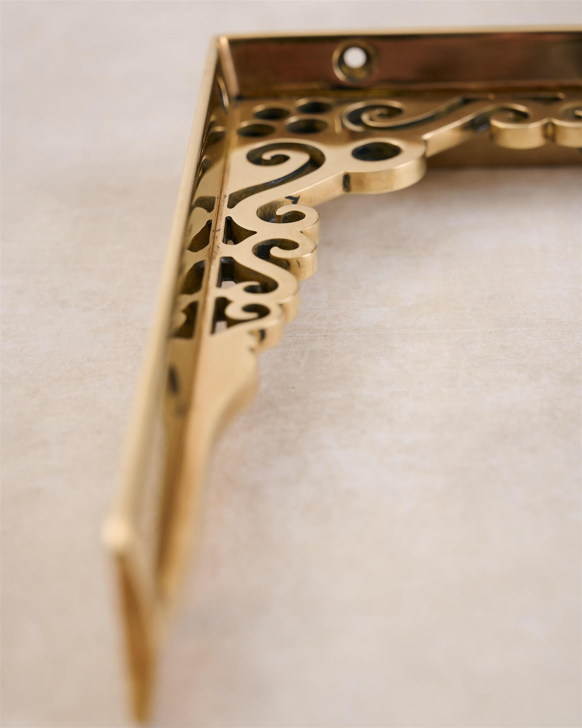 The Scullery Shelf Bracket - Small, Heirloom Brass TEST