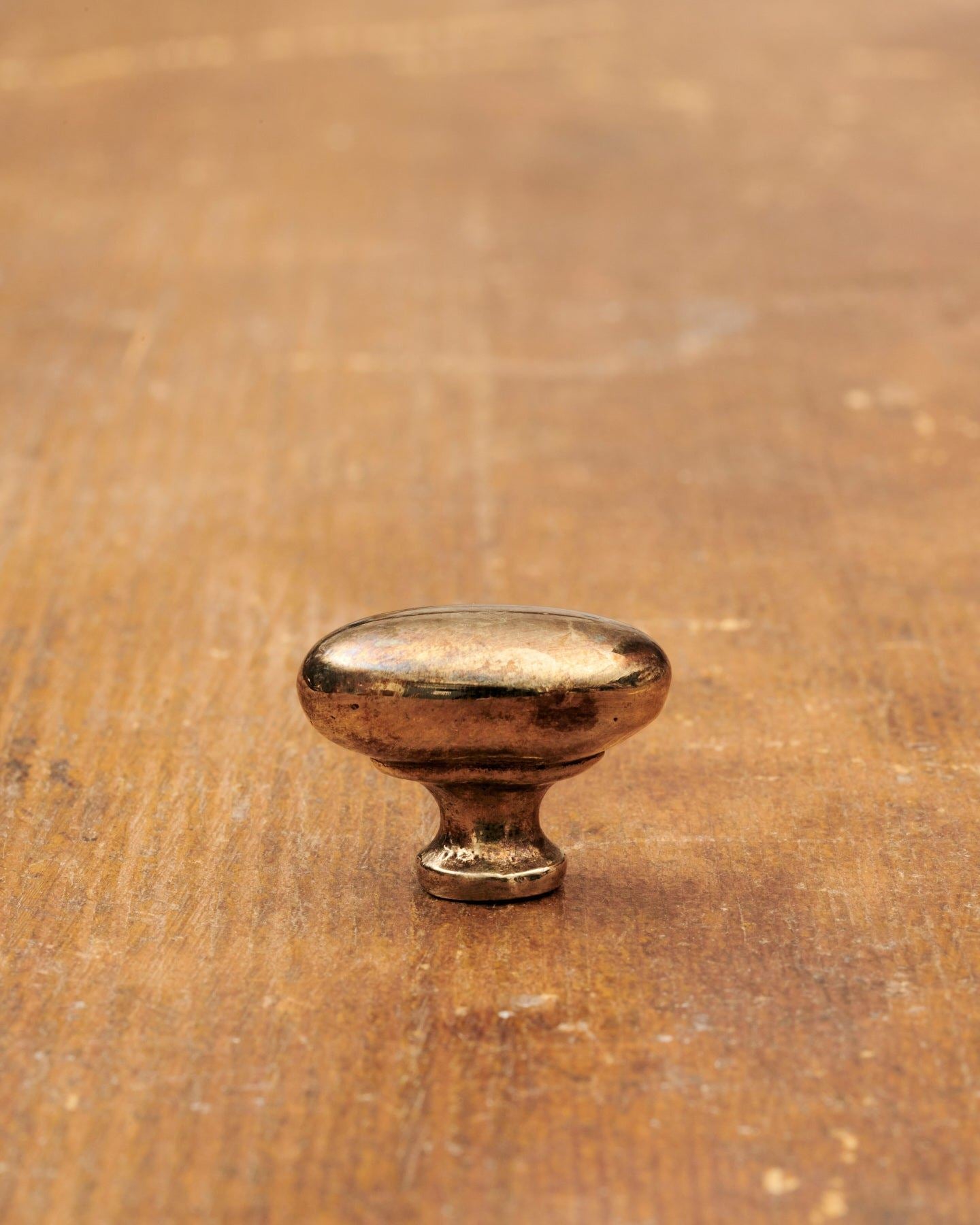 Heirloom Brass Oval Knob - Petite