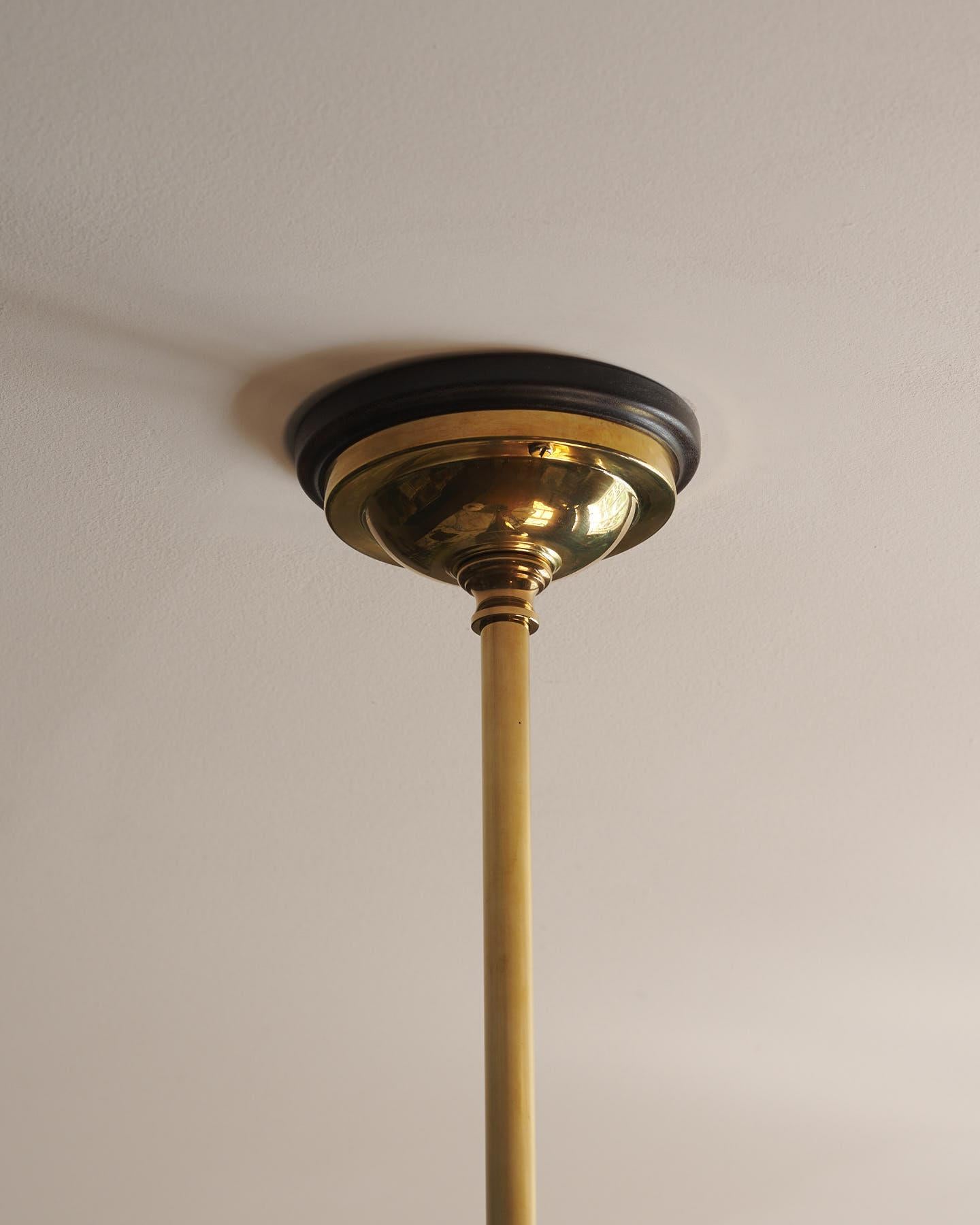 The Petite Heirloom Gaselier Light with Milk Glass Shades - Short