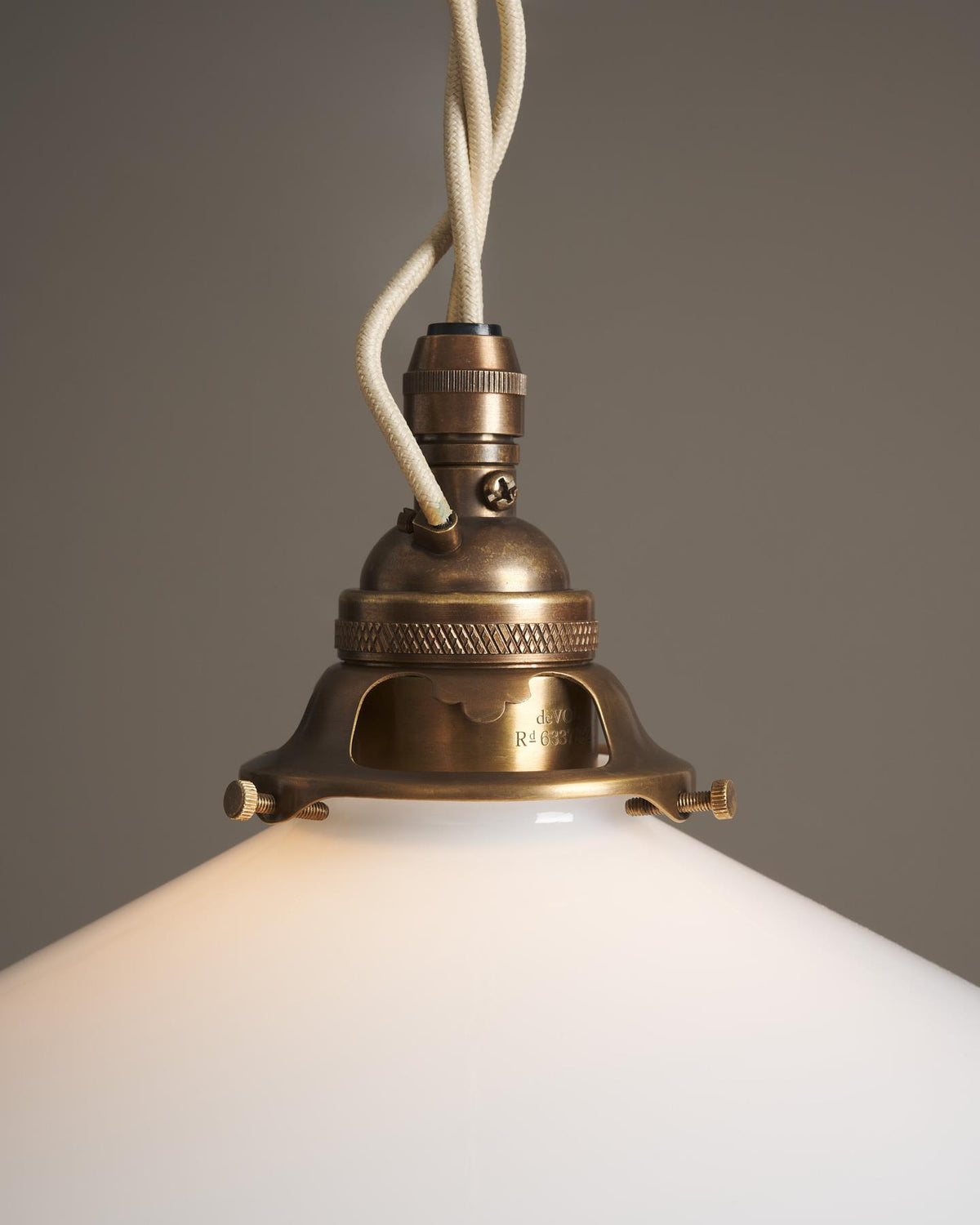 The Milk Glass Pendant Light TEST