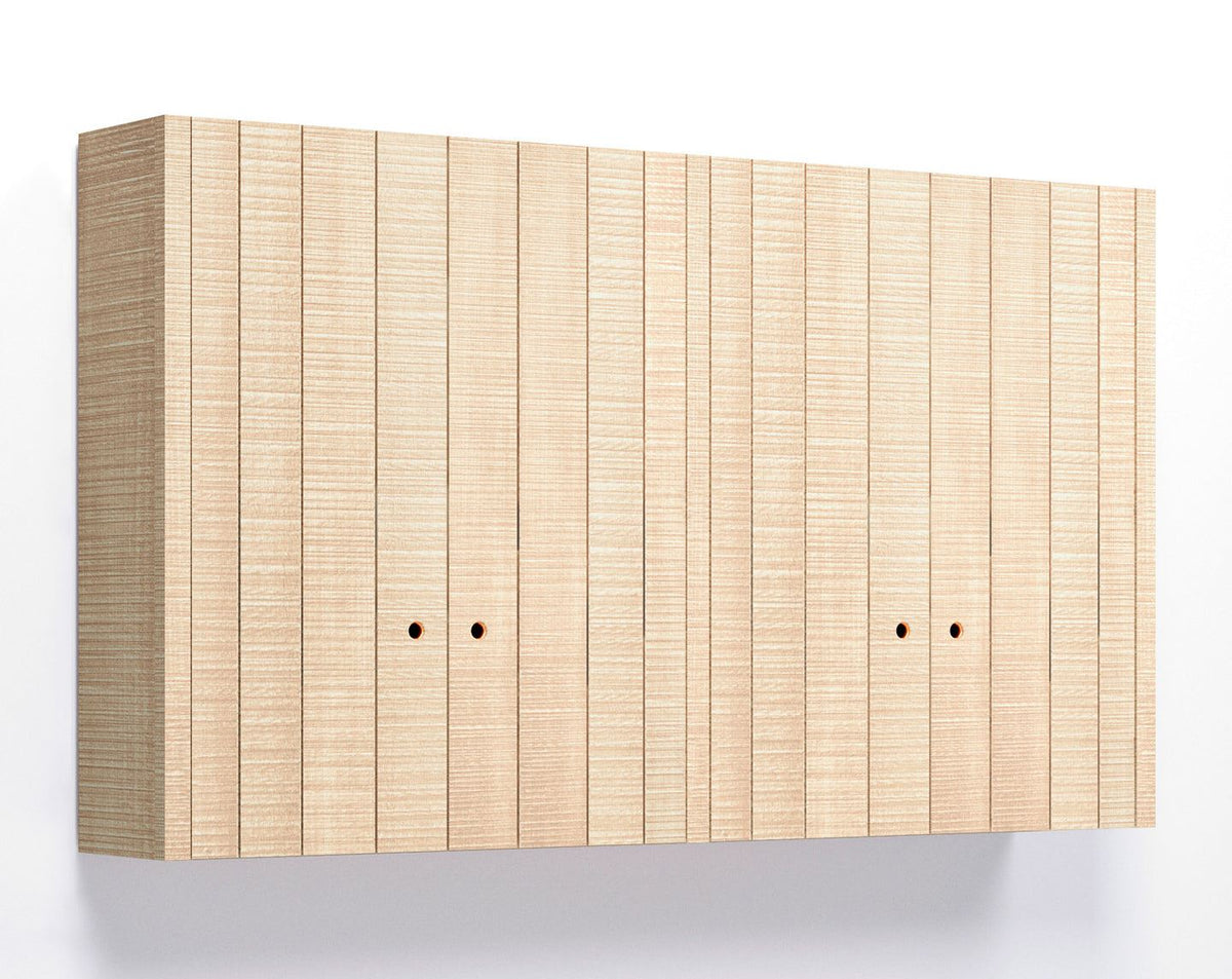 61 3/4" Double Door Plank Wall Cupboard