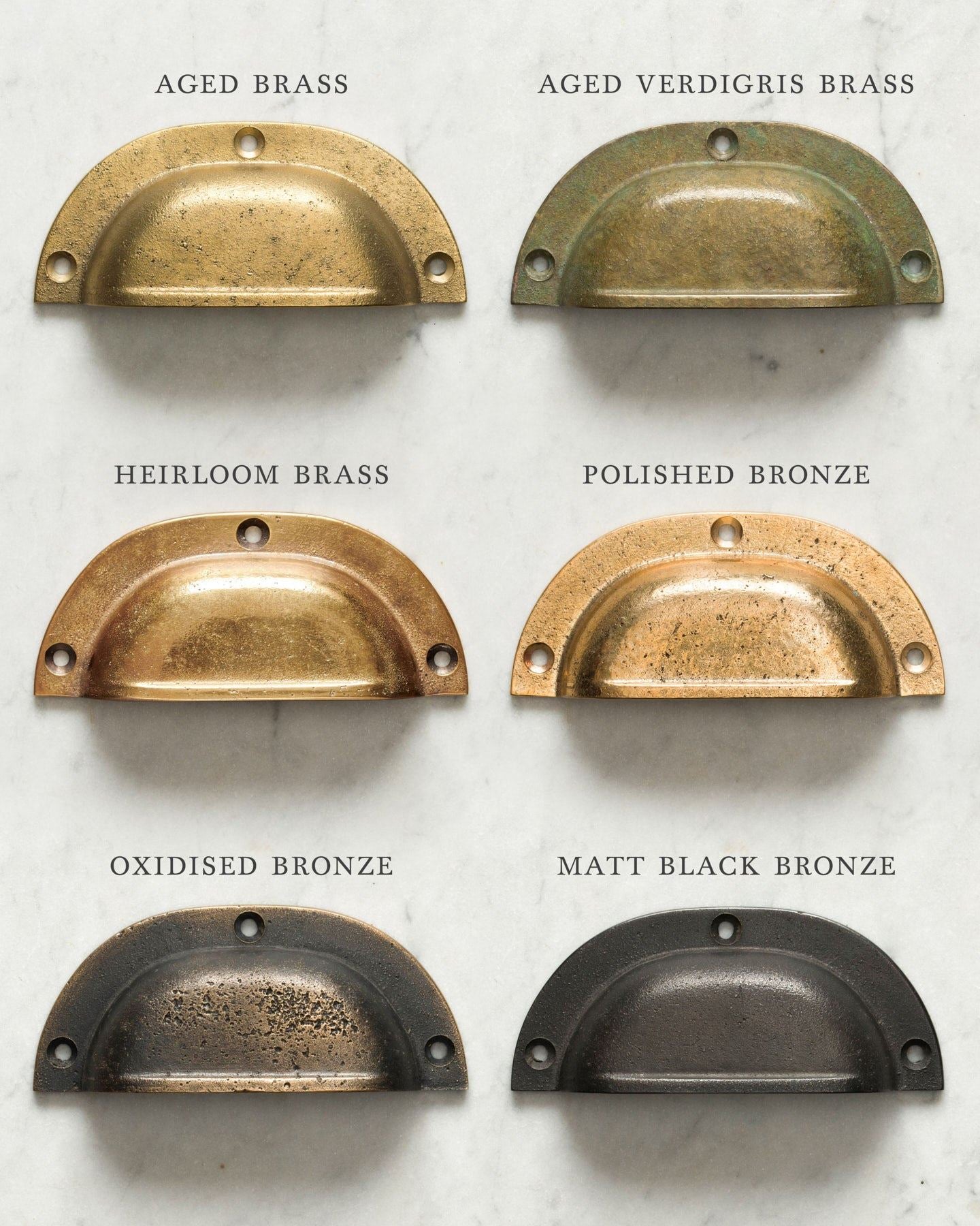 Aged Verdigris Brass Classic Handle