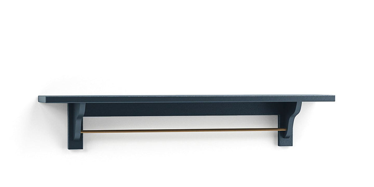 Shaker Shelf with Hanging Rail