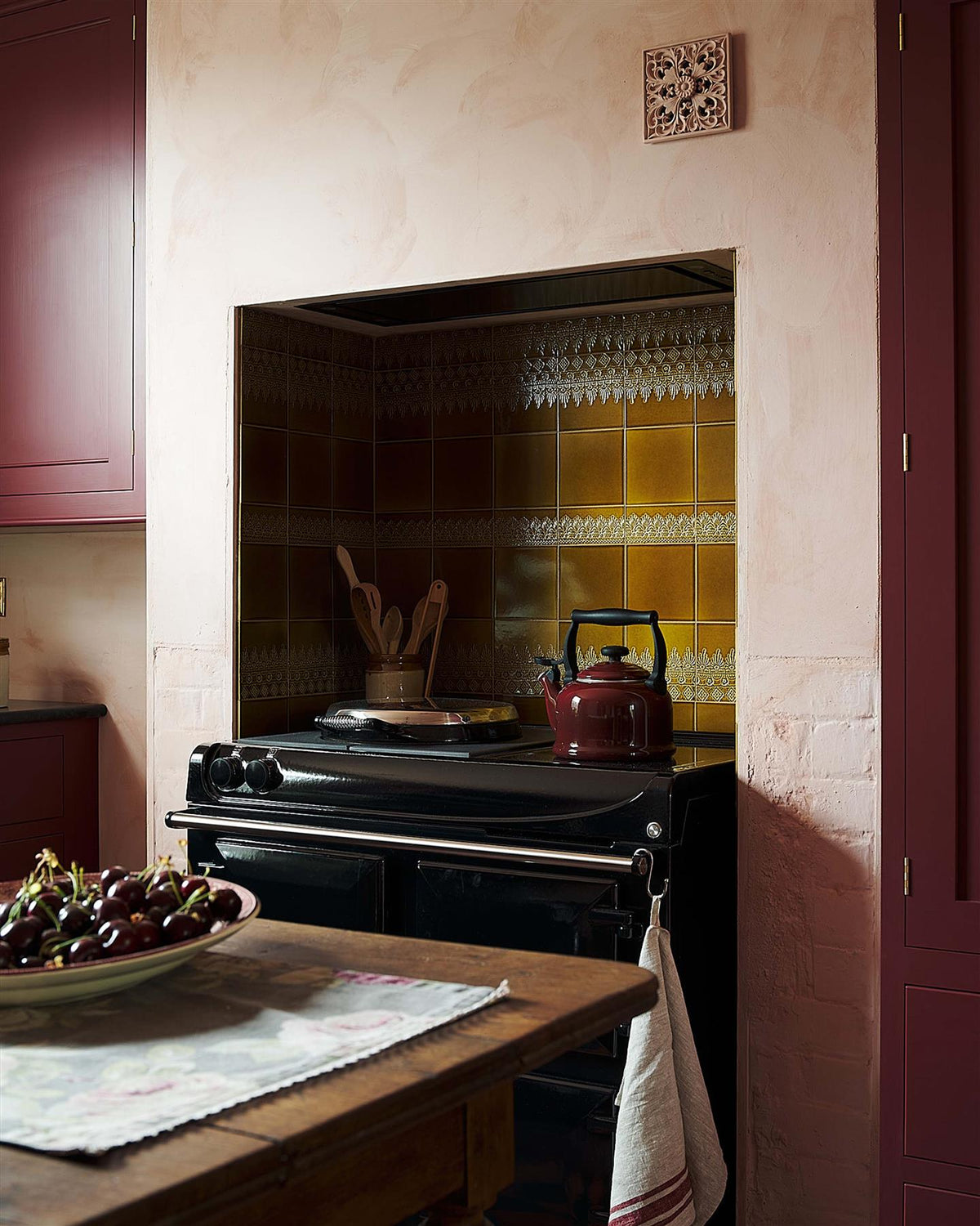 Sepia Lace Market Tiles - Plain Square TEST