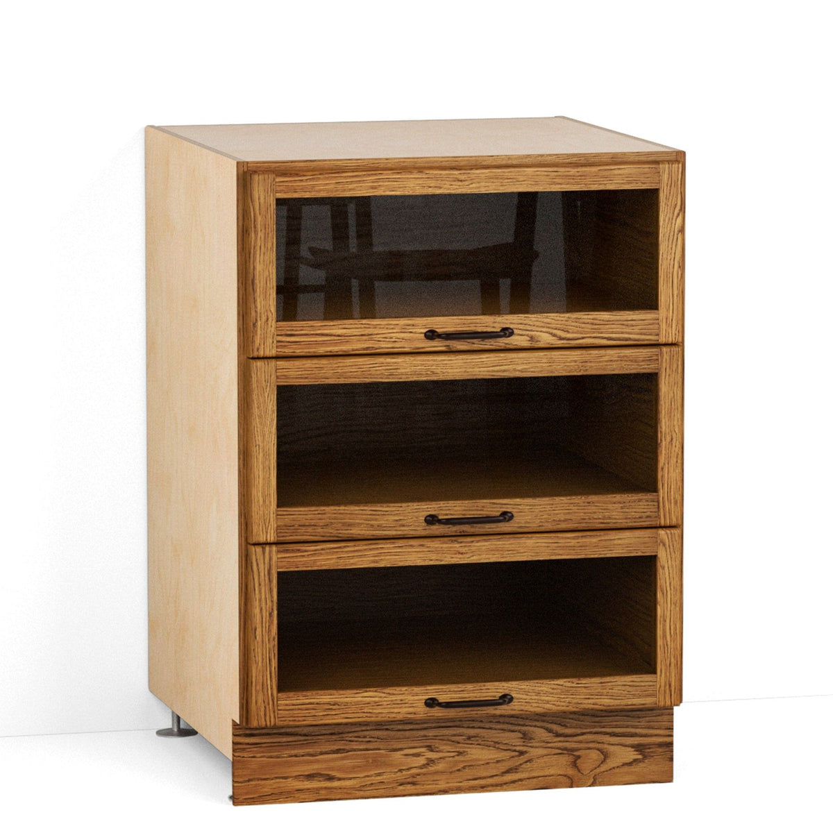 24 3/4" Glazed Drawer Cabinet