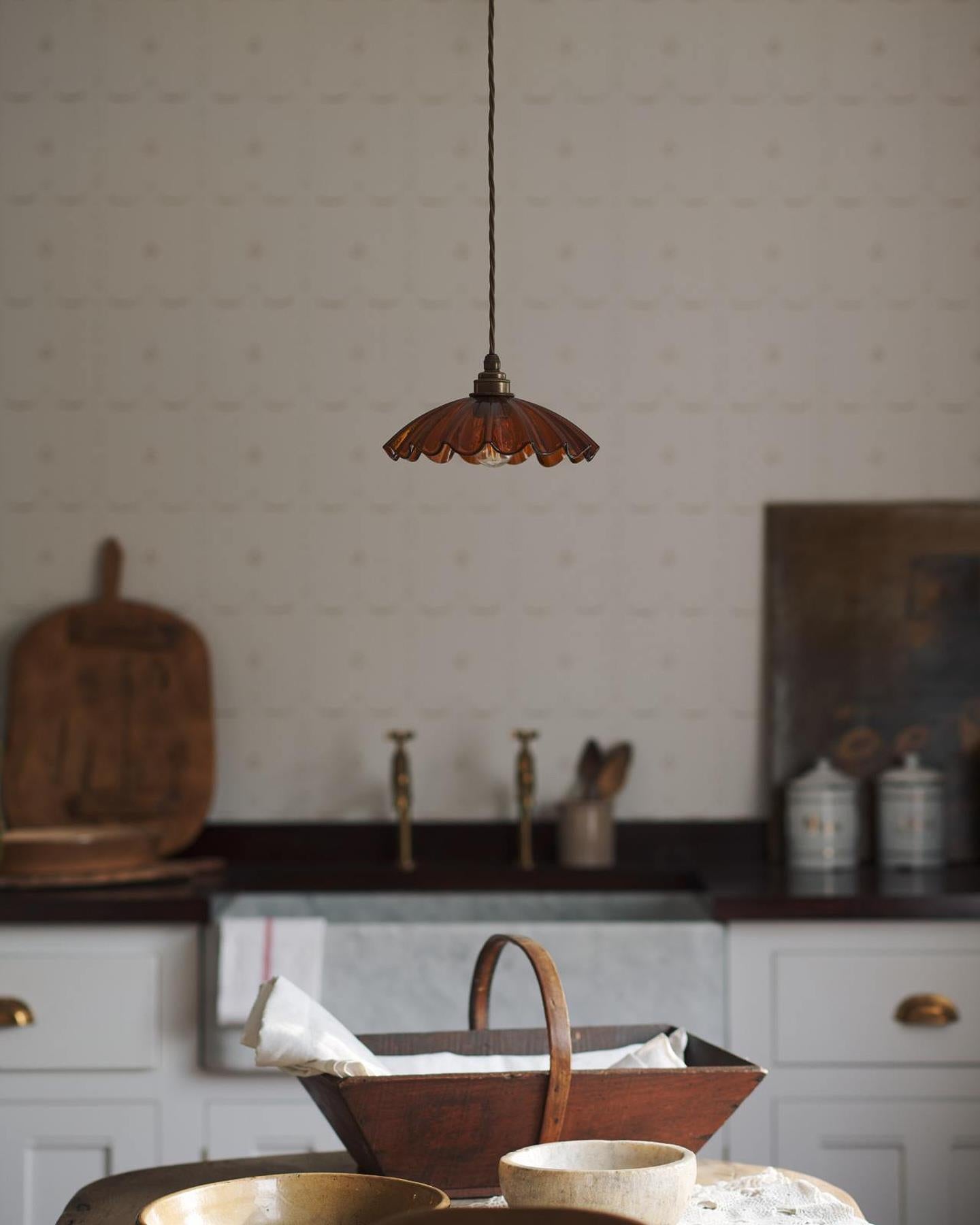 The Petite Frilly Amber Light