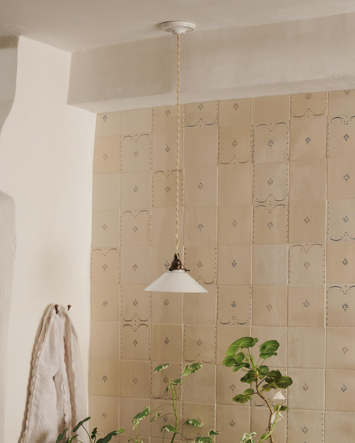 The Mini Milk Glass Pendant Light TEST