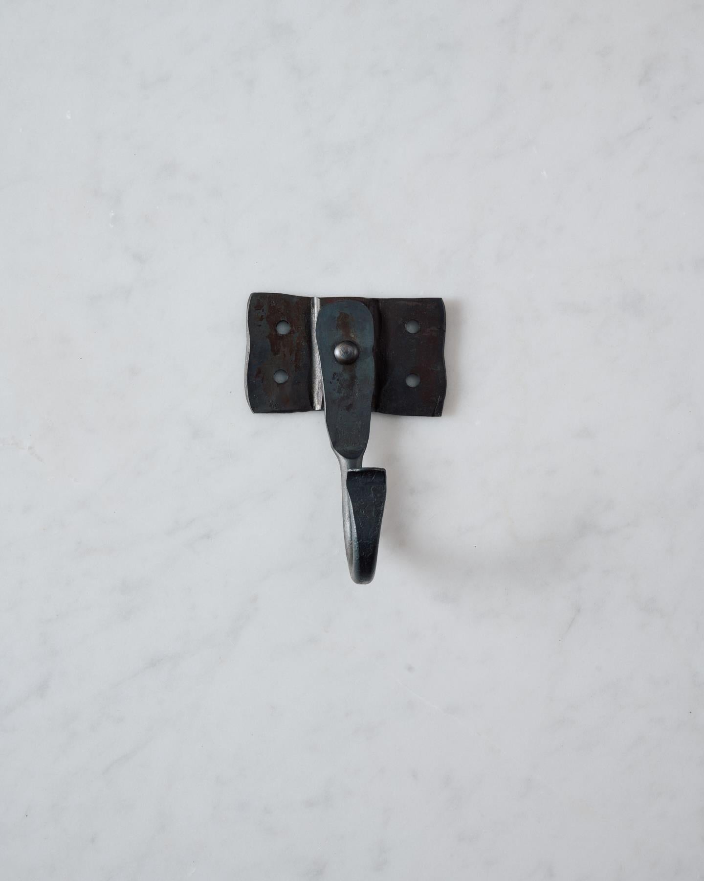 Iron Hook with Square Backplate - Large