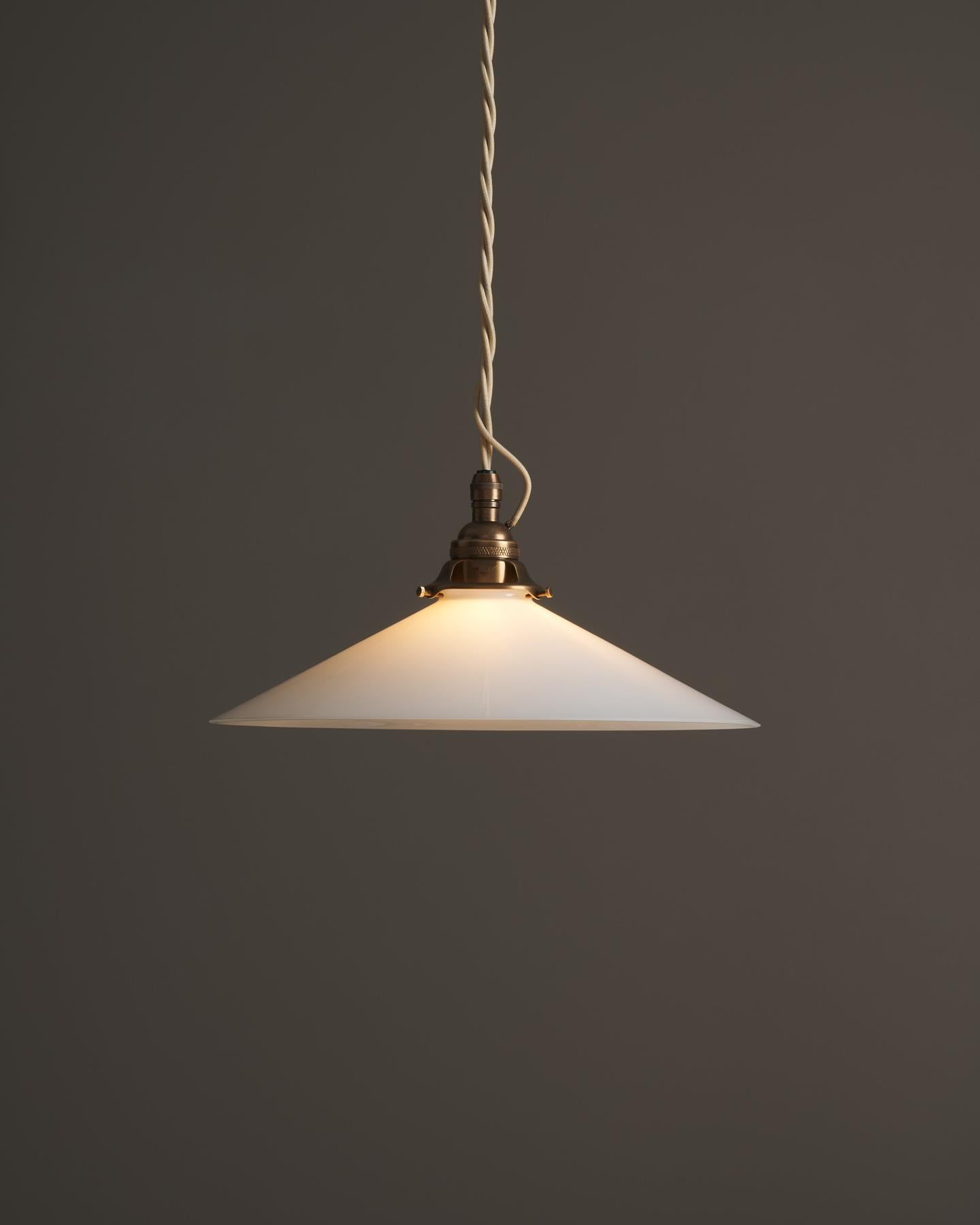 The Milk Glass Pendant Light