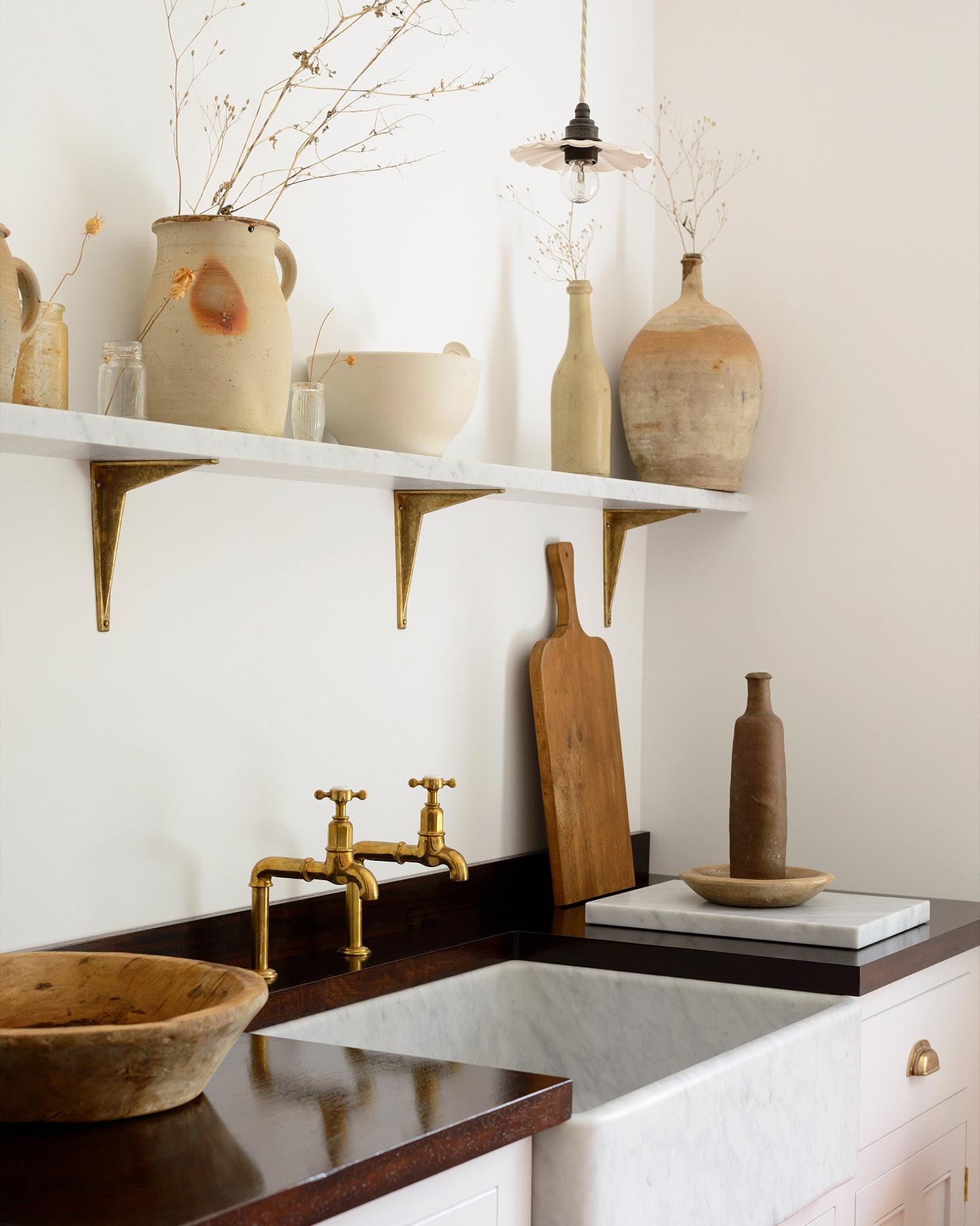 Small Chattered Skullcap Porcelain Pendant Light