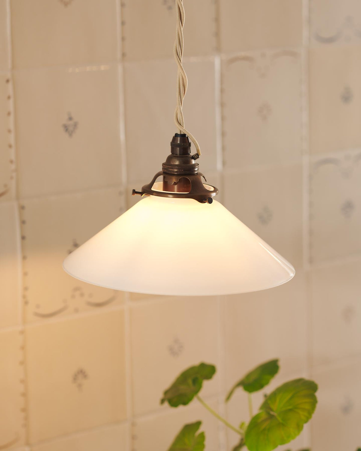 The Mini Milk Glass Pendant Light TEST