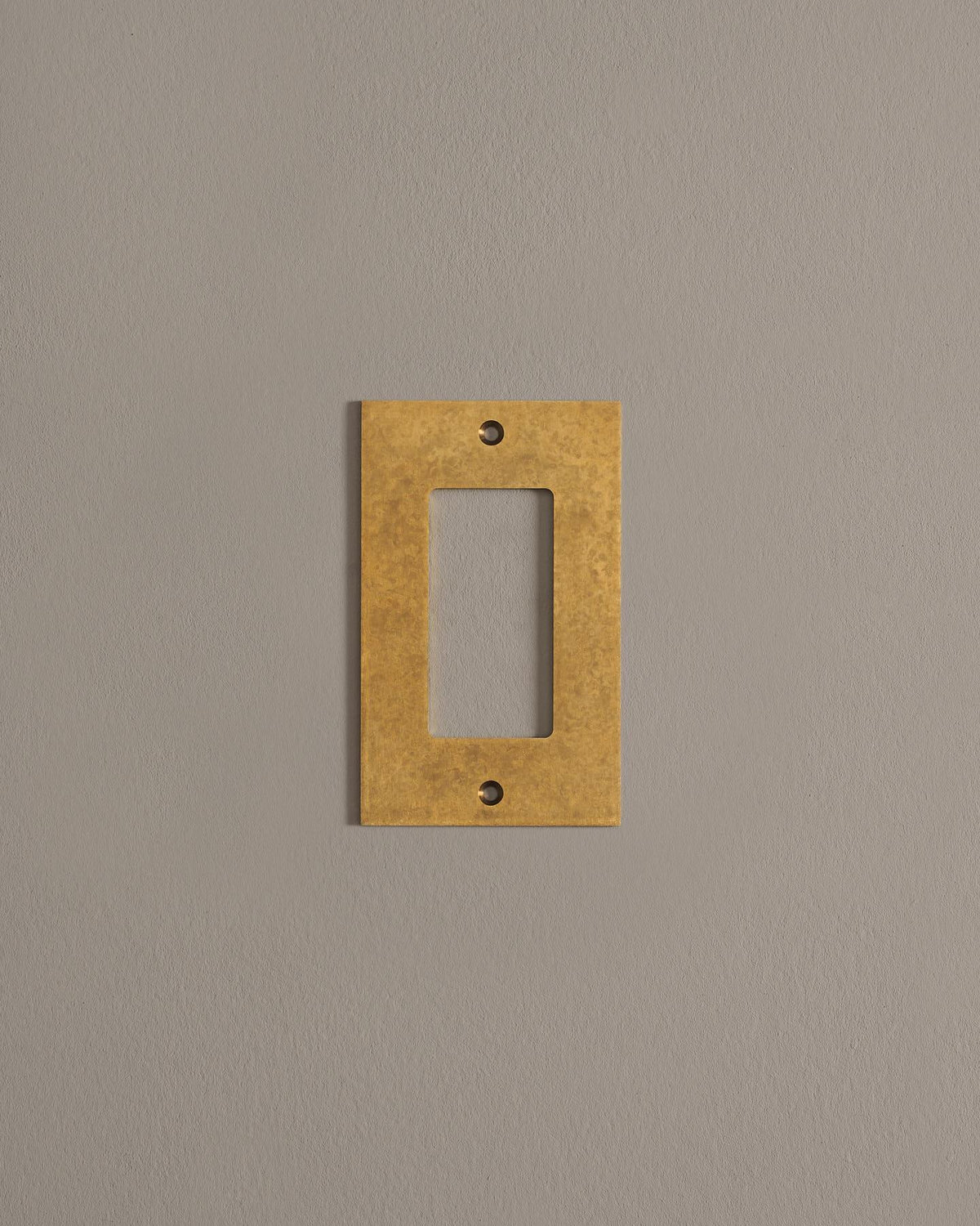 deVOL Aged Brass Decora Plate - 1 Gang TEST