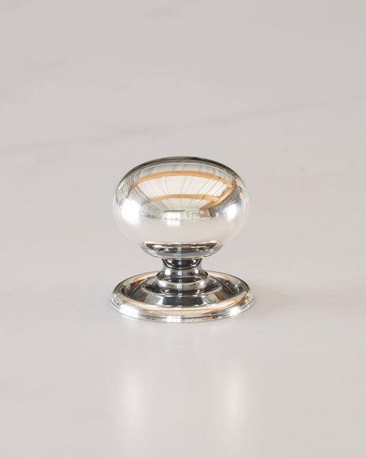 Bella Silver Round Knob - Medium