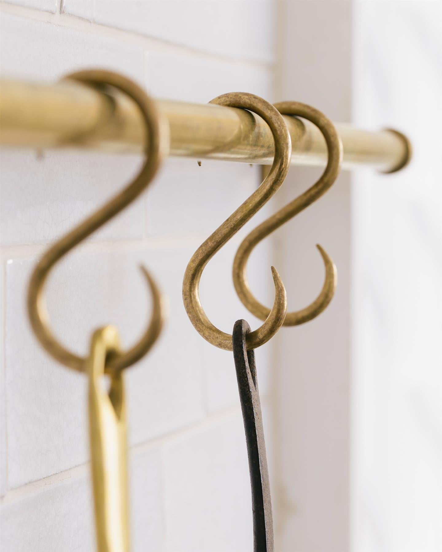 Aged Brass S Hook
