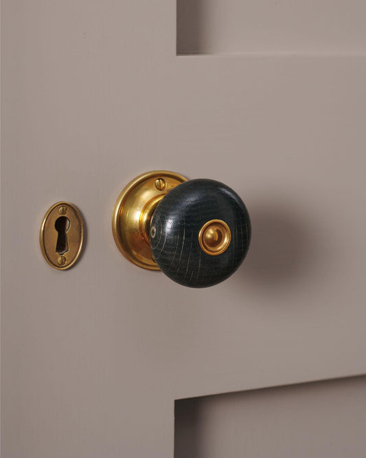 The Amelie Doorknob with Romilly Backplate