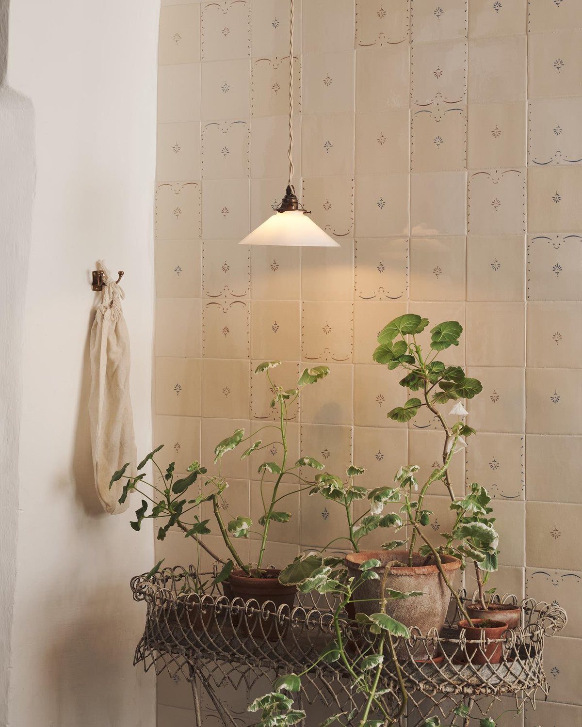 The Mini Milk Glass Pendant Light TEST
