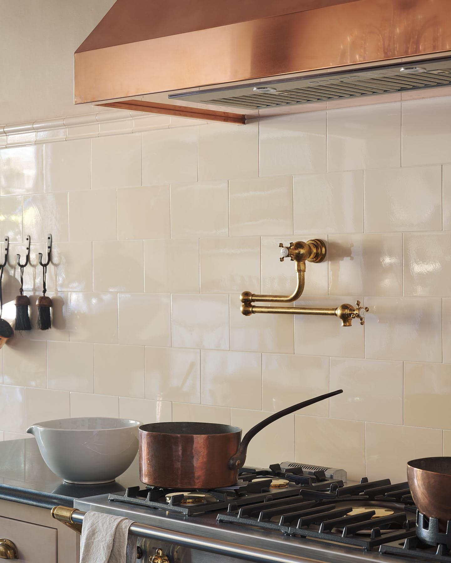deVOL Aged Brass Pot Filler Tap