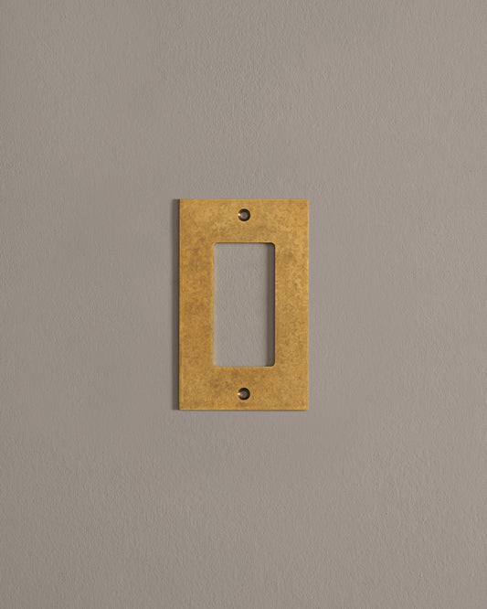 deVOL Aged Brass Decora Plate - 1 Gang
