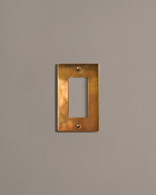 deVOL Heirloom Brass Decora Plate - 1 Gang