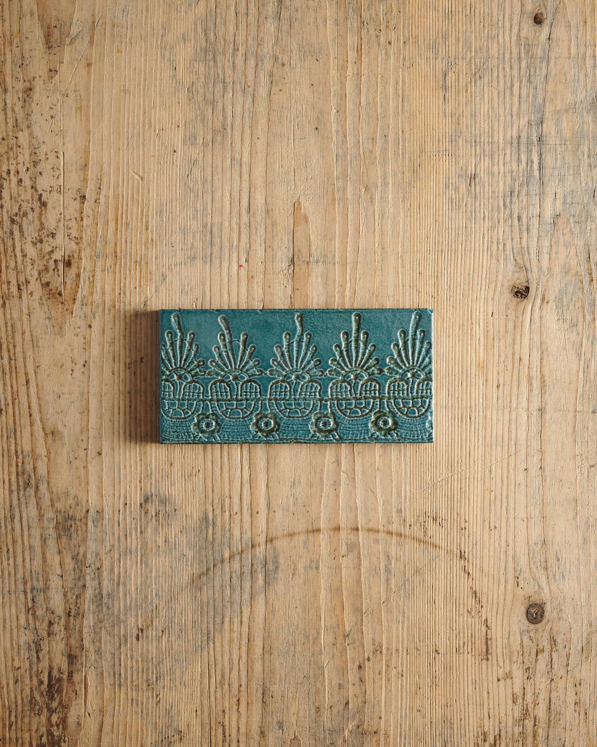 Vintage Teal Lace Market Tiles - Flanders Metro TEST