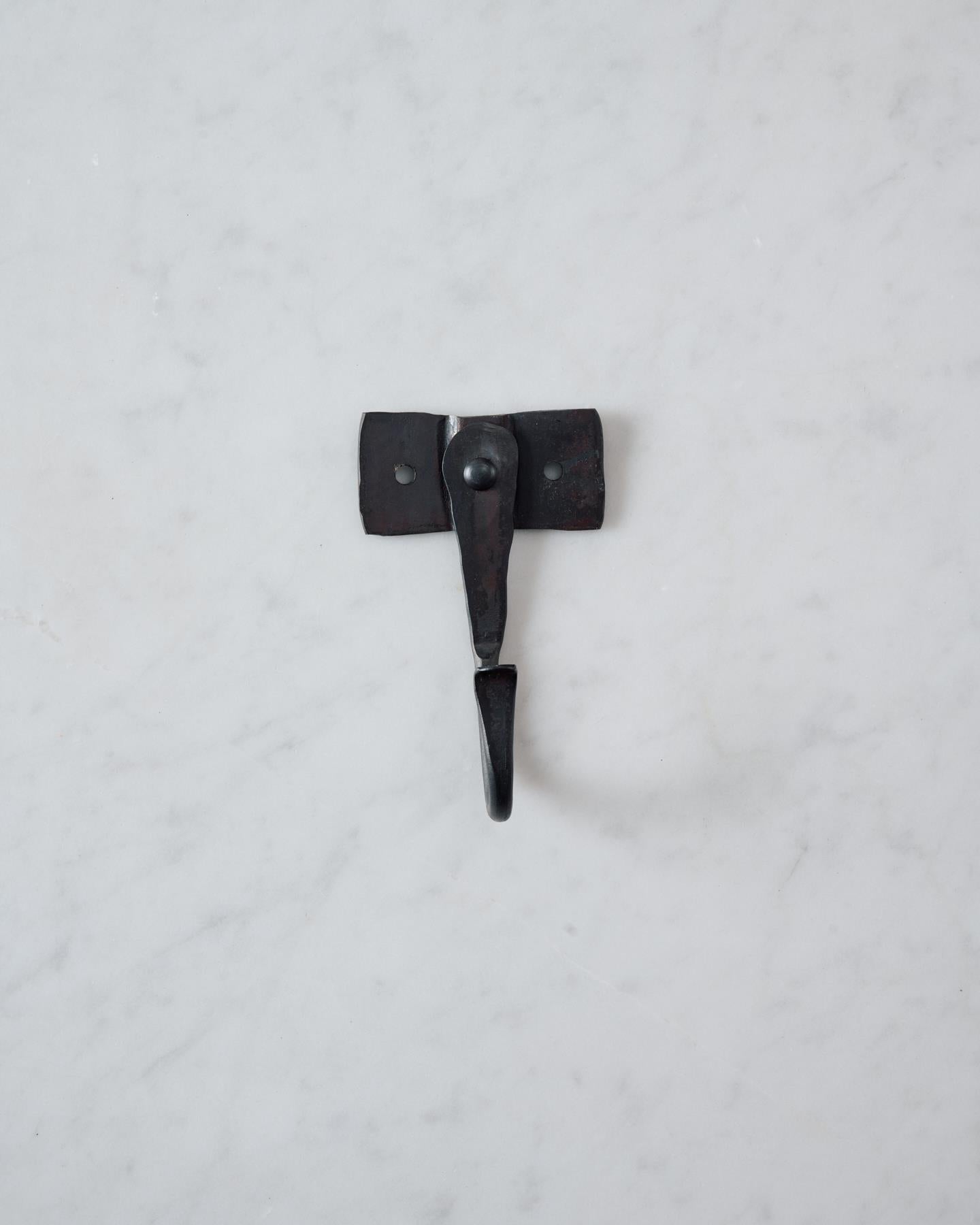 Iron Hook with Square Backplate - Small