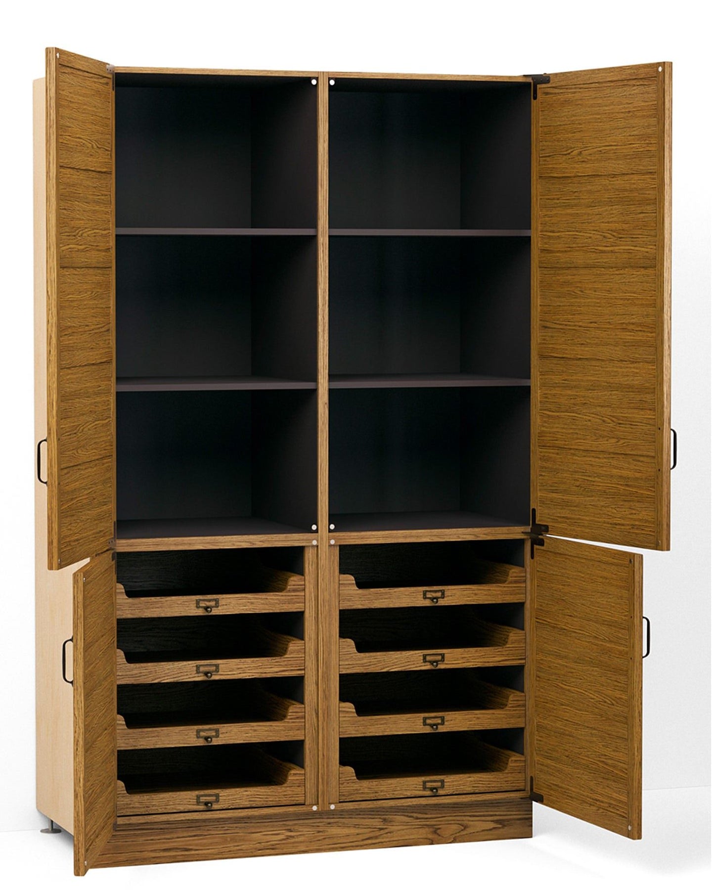 49 5/8" Full Height Double Larder Cupboard with Internal Drawers